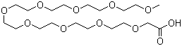结构式 CAS# 102013-72-9, 3,6,9,12,15,18,21,24,27-九氧杂二十八烷酸
