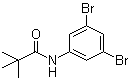 结构式 CAS# 1020252-74-7, N-(3,5-二溴苯基)-2,2-二甲基丙酰胺
