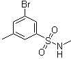结构式 CAS# 1020252-91-8, 3-溴-N,5-二甲基苯磺酰胺
