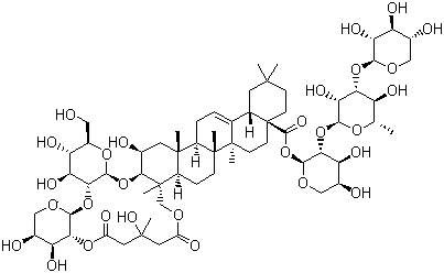 结构式 CAS# 102040-03-9, 土贝母皂甙甲