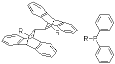 structure of CAS# 1020670-88-5, 12,12'-Bis(diphenylphosphino)-9,9',10,10'-tetrahydro-11,11'-bi-9,10-ethenoanthracene