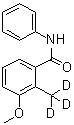 3-甲氧基-2-(三氘甲基)-N-苯基苯甲酰胺分子结构 (CAS 1020719-60-1)