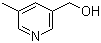 structure of CAS# 102074-19-1, 5-Methyl-3-pyridinemethanol;3-Hydroxymethyl-5-methylpyridine; (5-Methylpyridin-3-yl)methanol