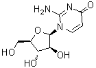 structure of CAS# 10212-30-3, 2-Amino-1-beta-D-arabinofuranosyl-4(1H)-pyrimidinone;Arabinosylisocytosine; NSC 529488