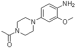 structure of CAS# 1021426-42-5, 4-(4-Acetyl-1-piperazinyl)-2-(methyloxy)aniline;2-Methoxy-4-(4-acetylpiperazin-1-yl)benzenamine