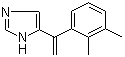结构式 CAS# 1021949-47-2, 5-[1-(2,3-二甲基苯基)乙烯基]-1H-咪唑