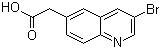 结构式 CAS# 1022091-93-5, 3-溴-6-喹啉乙酸