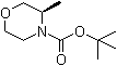 结构式 CAS# 1022093-98-6, (3R)-3-甲基吗啉-4-羧酸叔丁酯