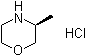 structure of CAS# 1022094-03-6, (S)-3-Methylmorpholine hydrochloride;(3S)-Methylmorpholine hydrochloride