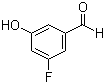结构式 CAS# 1023290-12-1, 3-氟-5-羟基苯甲醛