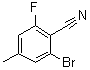 2-溴-6-氟-4-甲基苯甲腈分子结构 (CAS 1023971-89-2)