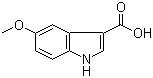 structure of CAS# 10242-01-0, 5-Methoxy-3-indolecarboxylic acid;5-Methoxyindole-3-carboxylic acid; 5-Methoxy-1H-indole-3-carboxylic acid