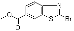 结构式 CAS# 1024583-33-2, 2-溴苯并[d]噻唑-6-羧酸甲酯