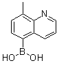 结构式 CAS# 1025010-58-5, (8-甲基-5-喹啉基)硼酸