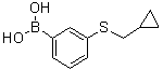 结构式 CAS# 1025746-82-0, [3-(环丙基甲硫基)苯基]硼酸