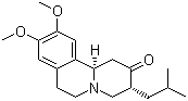structure of CAS# 1026016-83-0, (+)-Tetrabenazine;(3R,11bR)-1,3,4,6,7,11b-Hexahydro-9,10-dimethoxy-3-(2-methylpropyl)-2H-benzo[a]quinolizin-2-one