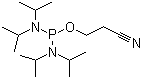 structure of CAS# 102691-36-1, 2-Cyanoethyl N,N,N',N'-tetraisopropylphosphorodiamidite;Bis(diisopropylamino)(2-cyanoethoxy)phosphine; P-Reagent