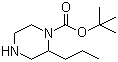 结构式 CAS# 1027511-67-6, 2-丙基-1-哌嗪甲酸叔丁酯