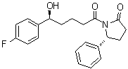 (5R)-1-[(5S)-5-(4-Fluorophenyl)-5-hydroxy-1-oxopentyl]-5-phenyl-2-pyrrolidinone molecular structure (CAS 1027552-46-0)