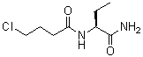 structure of CAS# 102767-31-7, N-[(1S)-1-(Aminocarbonyl)propyl]-4-chlorobutanamide