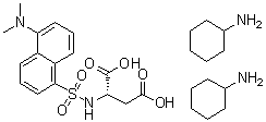 N-[[5-(Dimethylamino)-1-naphthalenyl]sulfonyl]-aspartic acid compd. with cyclohexanamine (1:2) molecular structure (CAS 102783-64-2)