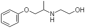 N-(苯氧基异丙基)乙醇胺分子结构 (CAS 103-39-9)