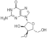 structure of CAS# 10300-27-3, 3'-O-Methylguanosine