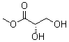 structure of CAS# 10303-88-5, (+)-Methyl glycerate;Methyl (S)-2,3-dihydroxypropanoate; Methyl L-(+)-glycerate