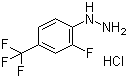 structure of CAS# 1030313-53-1, [2-Fluoro-4-(trifluoromethyl)phenyl]hydrazine hydrochloride