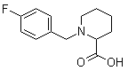 结构式 CAS# 1030610-75-3, 1-[(4-氟苯基)甲基]-2-哌啶甲酸
