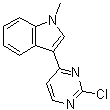 结构式 CAS# 1032452-86-0, 3-(2-氯-4-嘧啶基)-1-甲基-1H-吲哚