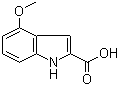 structure of CAS# 103260-65-7, 4-Methoxyindole-2-carboxylic acid;4-Methoxy-1H-indole-2-carboxylic acid