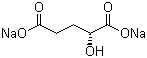 structure of CAS# 103404-90-6, D-2-Hydroxypentanedioic acid disodium salt;(R)-2-Hydroxypentanedioic acid disodium salt