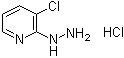 structure of CAS# 1034303-16-6, (3-Chloropyridin-2-yl)hydrazine hydrochloride