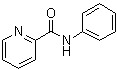 结构式 CAS# 10354-53-7, N-苯基-2-吡啶甲酰胺
