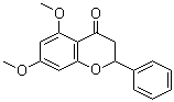 structure of CAS# 1036-72-2, 5,7-Dimethoxyflavanone;2,3-Dihydro-5,7-dimethoxy-2-phenyl-4H-1-benzopyran-4-one