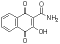 structure of CAS# 103646-20-4, 1,4-Dihydro-3-hydroxy-1,4-dioxo-2-naphthalenecarboxamide