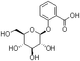 2-O-beta-吡喃葡萄糖基水杨酸分子结构 (CAS 10366-91-3)