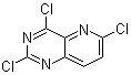 结构式 CAS# 1036738-12-1, 2,4,6-三氯-吡啶并[3,2-d]嘧啶