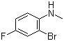 结构式 CAS# 1037138-94-5, 2-溴-4-氟-N-甲基苯胺