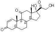 (5alpha)-17,21-Dihydroxypregn-1-ene-3,11,20-trione molecular structure (CAS 103881-93-2)