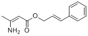 structure of CAS# 103909-86-0, 3-Amino Crotonic Acid Cinnamyl Ester;[(E)-3-phenylprop-2-enyl] (Z)-3-aminobut-2-enoate