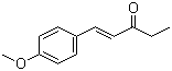 structure of CAS# 104-27-8, 1-(4-Methoxyphenyl)-1-penten-3-one