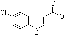 structure of CAS# 10406-05-0, 5-Chloroindole-3-carboxylic acid;5-Chloro-1H-indole-3-carboxylic acid