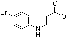 structure of CAS# 10406-06-1, 5-Bromoindole-3-carboxylic acid;5-Bromo-1H-indole-3-carboxylic acid