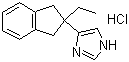 structure of CAS# 104075-48-1, Atipamezole hydrochloride;4-(2-Ethyl-2-indanyl)imidazole hydrochloride; 4-(2-Ethyl-2,3-dihydro-1H-inden-2-yl)-1H-imidazole hydrochloride
