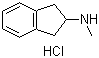 structure of CAS# 10408-85-2, N-Methylindan-2-amine hydrochloride;2,3-Dihydro-N-methyl-1H-inden-2-amine hydrochloride