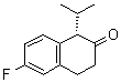 (S)-6-Fluoro-1-isopropyl-3,4-dihydro-1H-naphthalen-2-one molecular structure (CAS 104205-01-8)