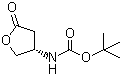 结构式 CAS# 104227-71-6, (S)-3-叔丁氧羰基氨基-gamma-丁酸内酯; (S)-3-叔丁氧羰基氨基四氢呋喃-5-酮