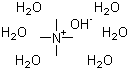 Tetramethylammonium hydroxide pentahydrate molecular structure (CAS 10424-65-4)